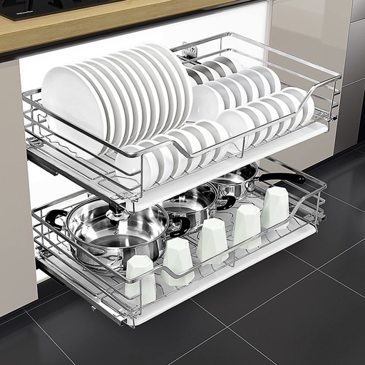 [CANASTA INOX IT20645] CANASTA ORGANIZADORA 4 LADOS 600MMS INOX IT20645