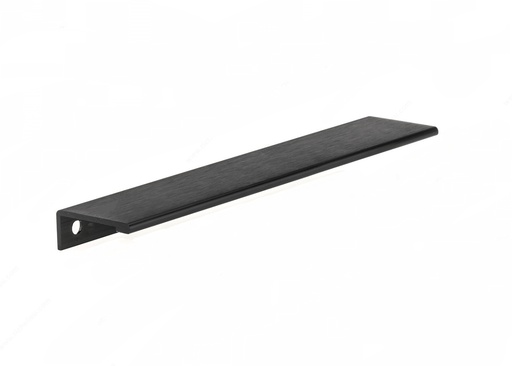 [TIR NEGRO PLANA  128] TIRADERA CANTO L NEGRO MATE 128MMS