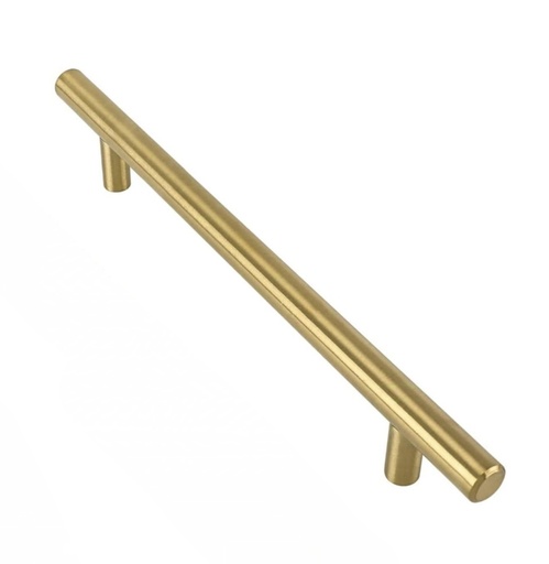 [TIR HUECA DORADA 160] TIRADERA CILINDRICA HUECA DORADA 160MM