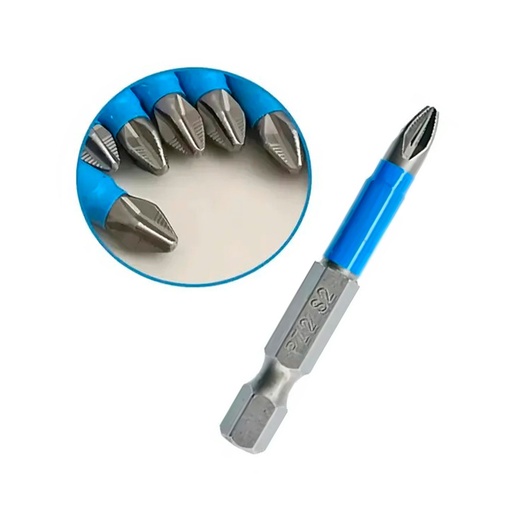 [PUNTA PZ2 2 AZUL] PUNTA PZ2 DESTORNILLADOR IMANTADA 5CM 2" AZUL