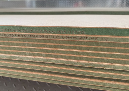 [MDF HR 15X183X244 MA] LAMINA MDF HIDROFUGA 100% 15X183X244 TRICAPA ESPAÑOLA