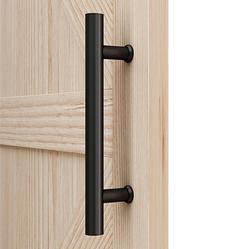 [TIRADERA NEGRO 180MM] MANILLON REDONDO MADISON 18CM INOX 304 NEGRO PAR