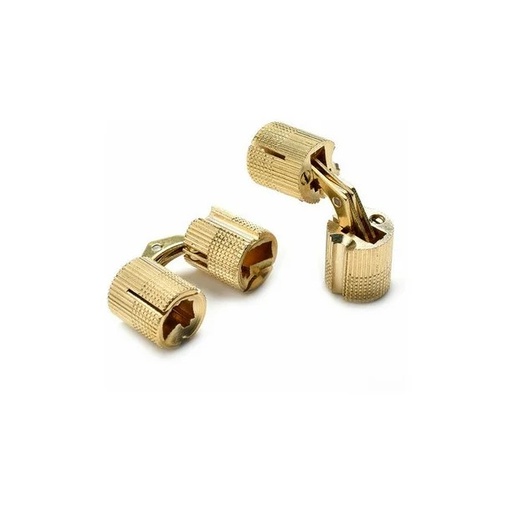 [BISAGRA OCULTA 10MM] BISAGRA OCULTA CILINDRICA LATON 10MM UND