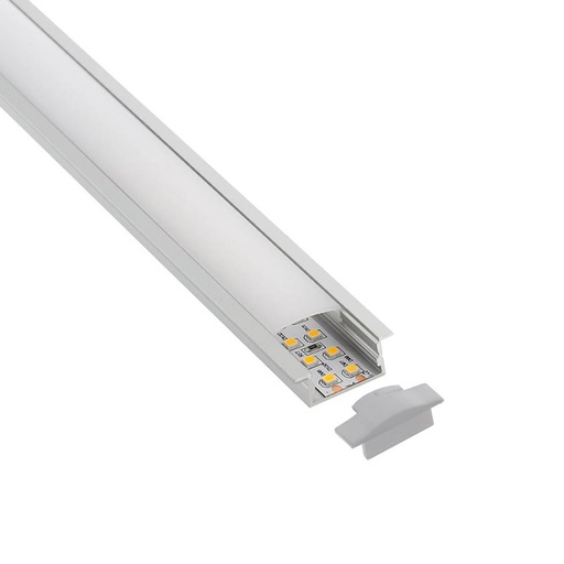 [PERFIL LED EMB ALU 3] PERFIL LED EMBUTIR ALUMINIO PEAL1010B 3M NATURICA