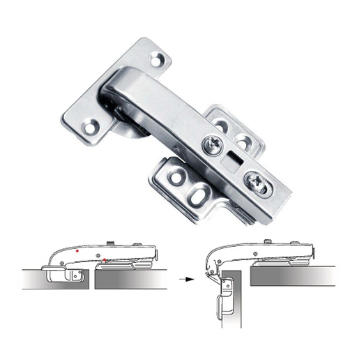 [BISAGRA 90 LENTO] BISAGRA ESQUINERA 90 CLIP-ON CIERRE LENTO PAR INTHER