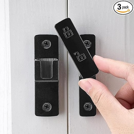 [CERRADURA 180] CERRADURA PUERTA CORREDIZA 180° NEGRO