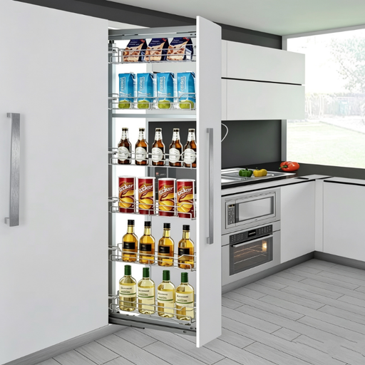 [ALACENA 30 6 IT21315] ALACENA EXTRAIBLE 300MM 6 NIVELES GRIS IT21315