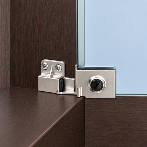 [BISAGRA VIDRIO 5150] BISAGRA SUPERIOR-INFERIOR PUERTA VIDRIO ET 5150 CHAMPAGNE PAR
