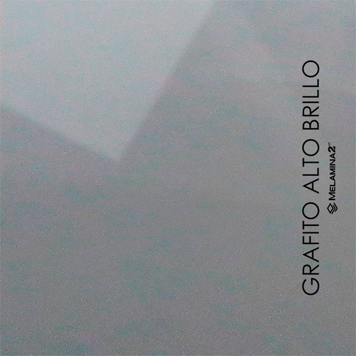 [GRAFITO BRILLO 4X9] MELAMINA GRAFITO ALTO BRILLO 18X122X280 AGT